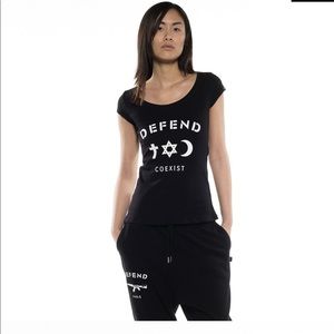 😻DEFEND women’s fitted tee